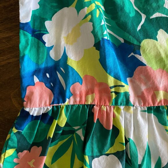 Gymboree Tropical Print Poplin Tank Girls' 7 - Picture 6 of 11
